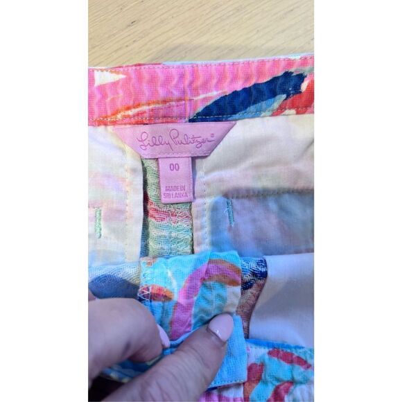 LILLY PULITZER ADIE SHORTS MINTY FRESH ON THE ROCKS WOMENS SIZE 00 - Picture 6 of 10